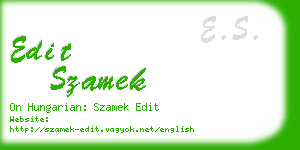 edit szamek business card